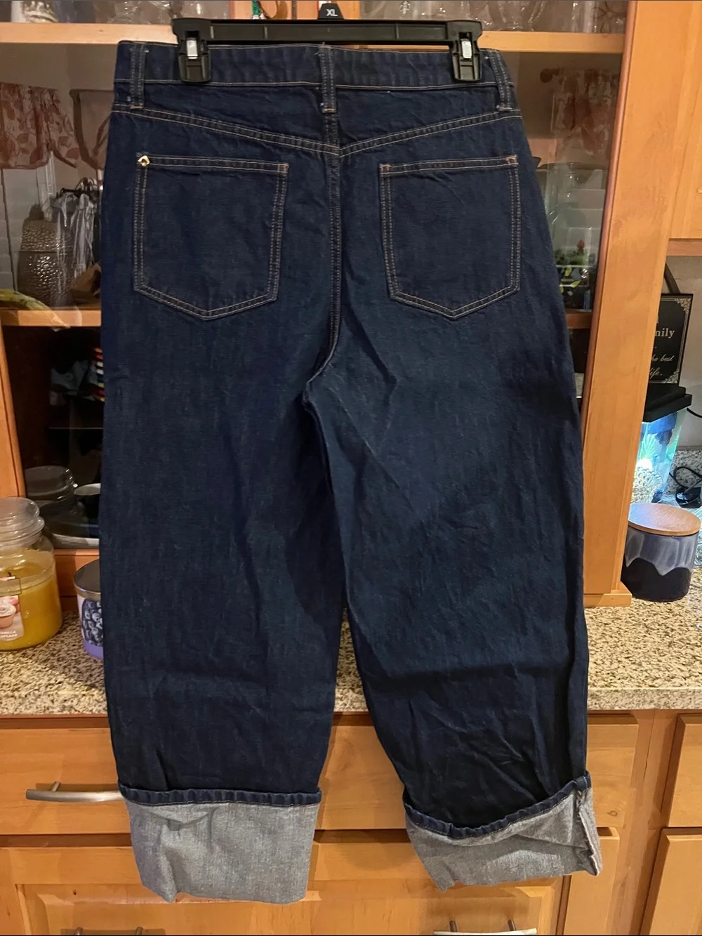 kate spade Men’s Dark Blue Relaxed Cuffed Jeans